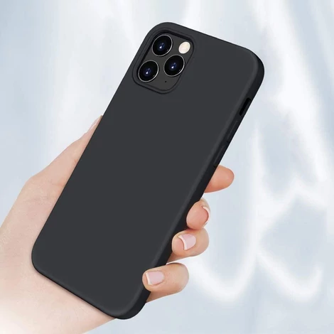 Silicone Case Soft Flexible Rubber Cover for iPhone 13 mini black