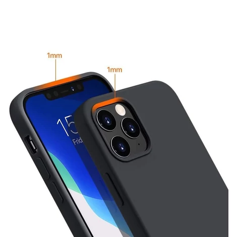 Silicone Case Soft Flexible Rubber Cover for iPhone 13 mini black