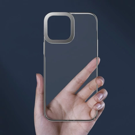 Baseus Glitter Case transparent cover iPhone 13 Pro silver (ARMC000412)