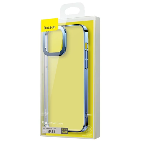Baseus Glitter Case transparent cover for iPhone 13 blue (ARMC000603)
