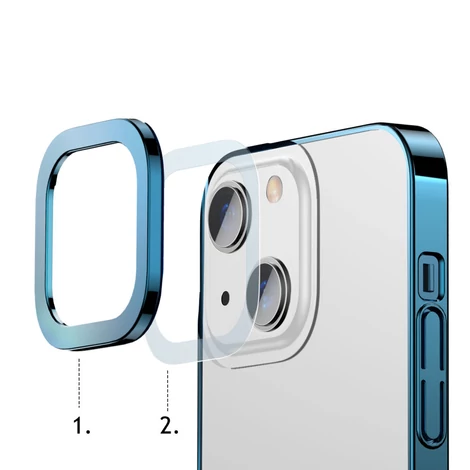 Baseus Glitter Case transparent cover for iPhone 13 blue (ARMC000603)