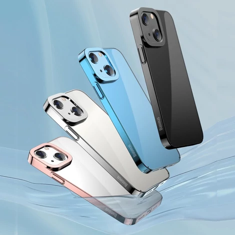 Baseus Glitter Case transparent cover for iPhone 13 blue (ARMC000603)