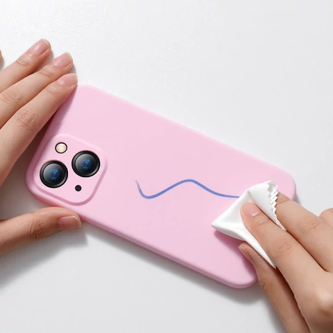 Baseus Liquid Gel Case silicone cover for iPhone 13 pink (ARYT000904)
