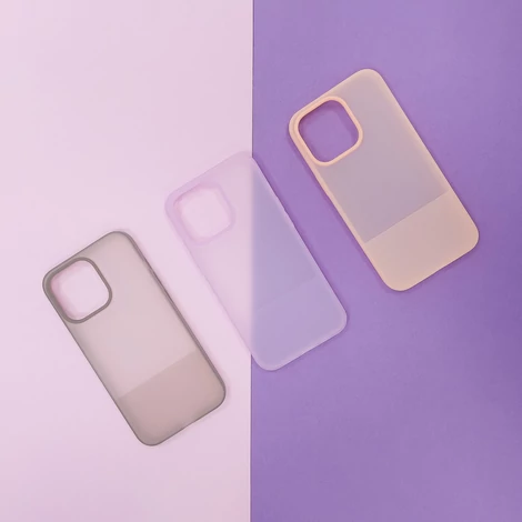 Kingxbar Plain Series case cover for iPhone 13 Pro silicone case gray
