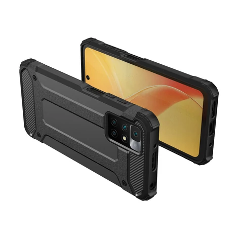 Hybrid Armor Case Tough Rugged Cover for Xiaomi Redmi 10 black