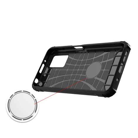 Hybrid Armor Case Tough Rugged Cover for Xiaomi Redmi 10 black