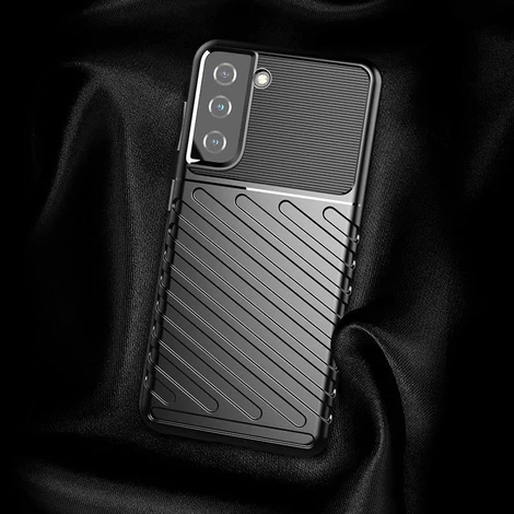 Thunder Case flexible armored cover for Samsung Galaxy S22 black