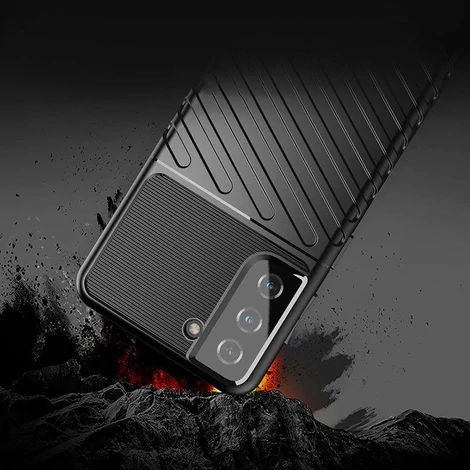 Thunder Case flexible armored cover for Samsung Galaxy S22 black