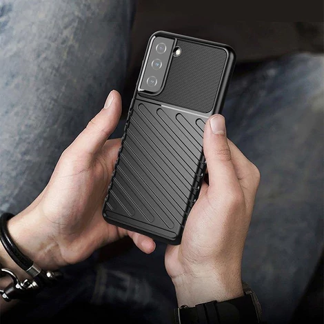 Thunder Case flexible armored cover for Samsung Galaxy S22 black