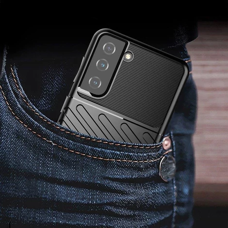 Thunder Case flexible armored cover for Samsung Galaxy S22 black
