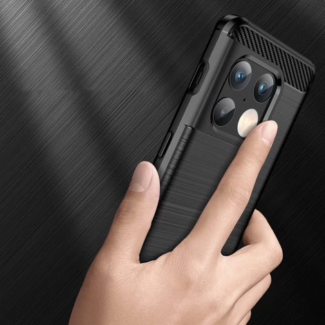 Carbon Case Flexible cover for OnePlus 10 Pro black