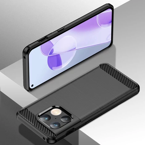 Carbon Case Flexible cover for OnePlus 10 Pro black