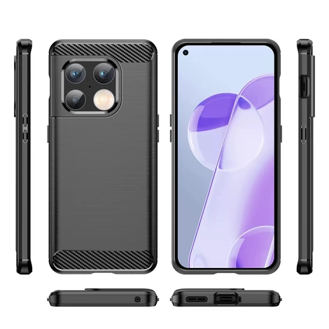 Carbon Case Flexible cover for OnePlus 10 Pro black