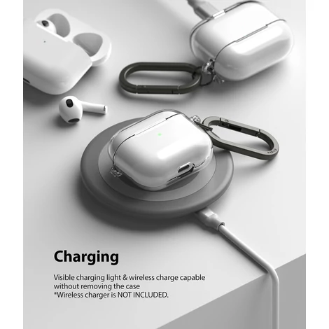 Ringke Hinge Case for AirPods 3 Cover Earphone Case Transparent (EC59094RS)
