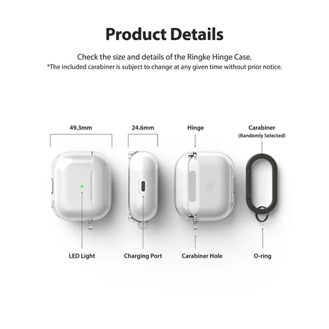 Ringke Hinge Case for AirPods 3 Cover Earphone Case Transparent (EC59094RS)