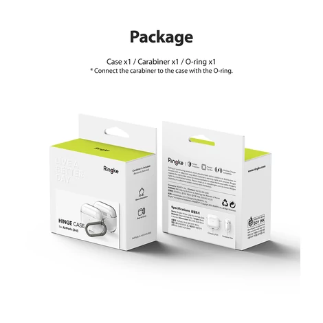 Ringke Hinge Case for AirPods 3 Cover Earphone Case Transparent (EC59094RS)