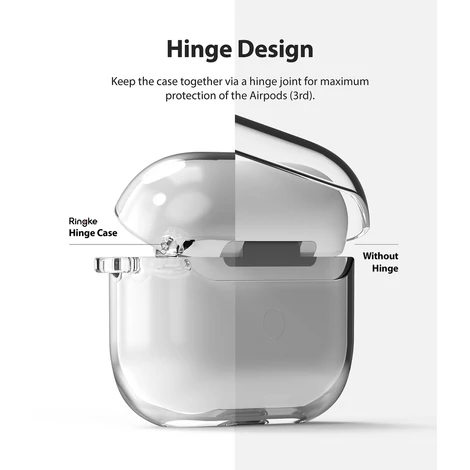 Ringke Hinge Case for AirPods 3 Cover Earphone Case Transparent (EC59094RS)