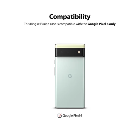 Ringke Fusion TPU case with Google Pixel 6 gel frame transparent (F566E52)