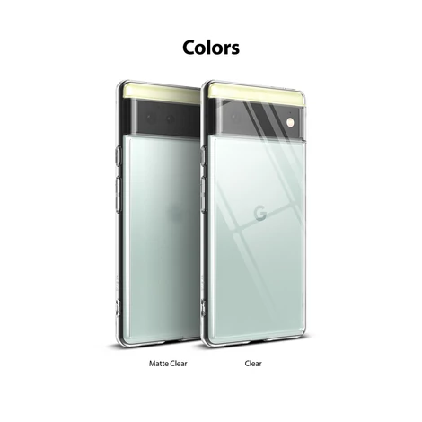 Ringke Fusion TPU case with Google Pixel 6 gel frame transparent (F566E52)