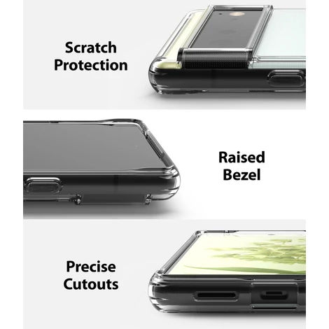 Ringke Fusion TPU case with Google Pixel 6 gel frame transparent (F566E52)