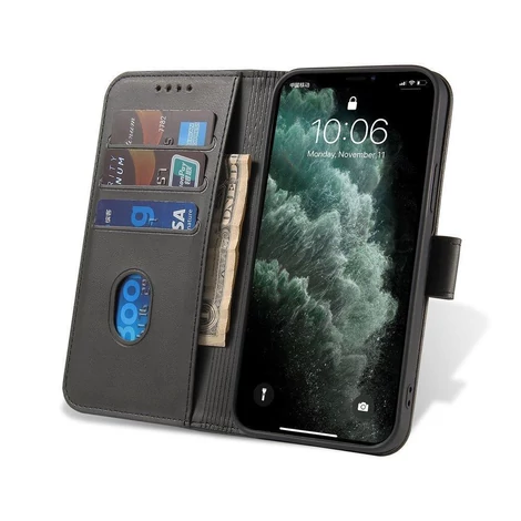 Magnet Case Elegant case case cover with a flap and stand function Realme GT 5G black