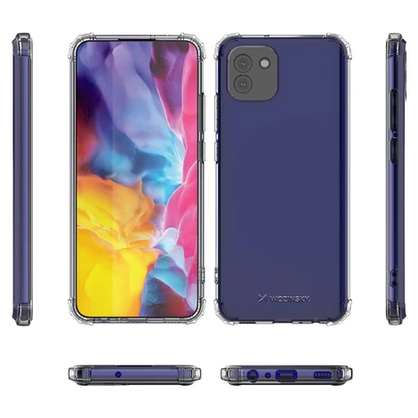 Wozinsky Anti Shock Armored Case for Samsung Galaxy A03 transparent