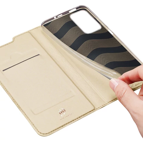 Dux Ducis Skin Pro Holster Case Cover Flip Poco M4 Pro 5G gold