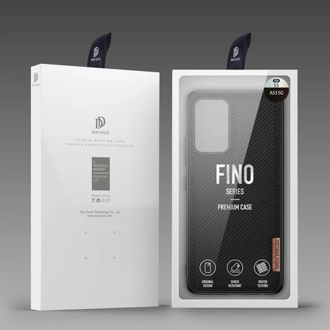 Dux Ducis Fino case is nylon covered Samsung Galaxy A53 5G black
