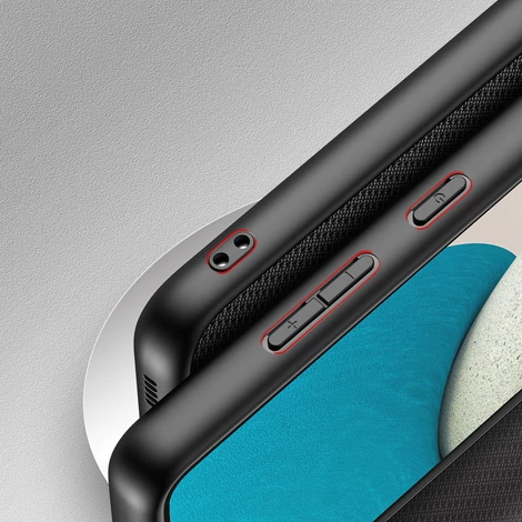 Dux Ducis Fino case is nylon covered Samsung Galaxy A53 5G black