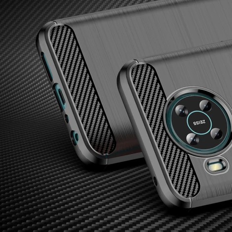 Carbon Case Flexible cover for Nokia X100 black