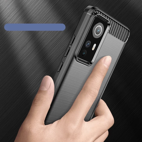 Carbon Case Flexible Cover Sleeve for Xiaomi 12 / 12X black