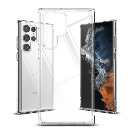 Ringke Fusion tpu case with frame for Samsung galaxy s22 ultra transparent