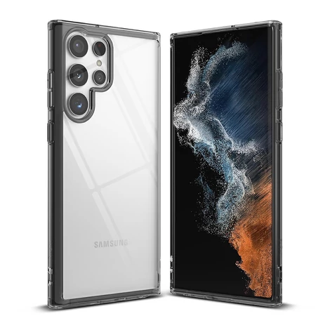 Ringke Fusion TPU cover with a Samsung Galaxy S22 Ultra gel frame black