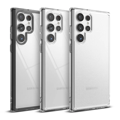 Ringke Fusion TPU cover with a Samsung Galaxy S22 Ultra gel frame black