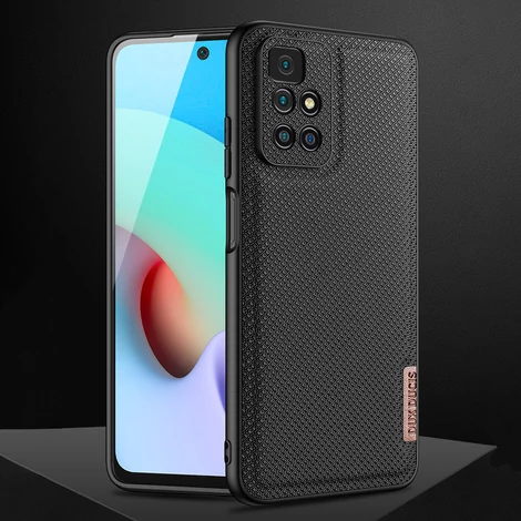 Dux Ducis Fino case cover covered with nylon material Xiaomi Redmi 10 black