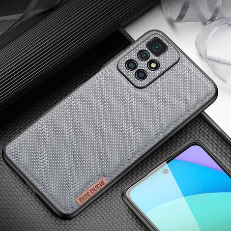 Dux Ducis Fino case cover covered with nylon material Xiaomi Redmi 10 blue