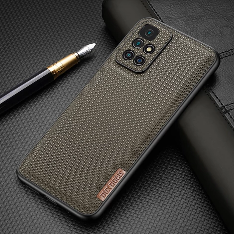 Dux Ducis Fino case cover covered with nylon material Xiaomi Redmi 10 green