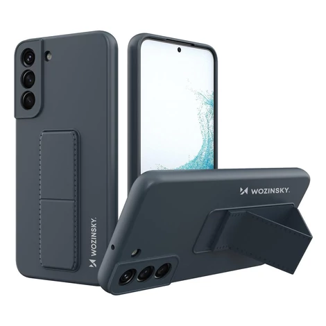 Wozinsky Kickstand Case silicone stand cover for Samsung Galaxy S22 navy blue