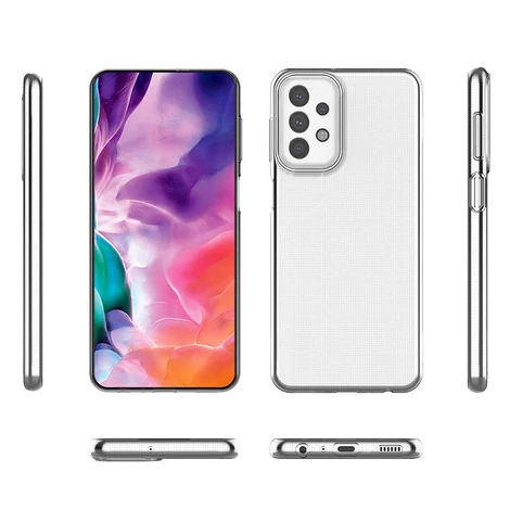 Gel case cover for Ultra Clear 0.5mm Samsung Galaxy A23 5G transparent