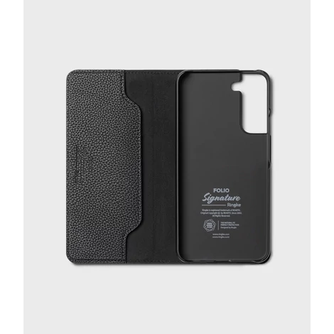 Ringke Folio Signature Flip Leather Case for Samsung Galaxy S22 Black (FSS119R263)