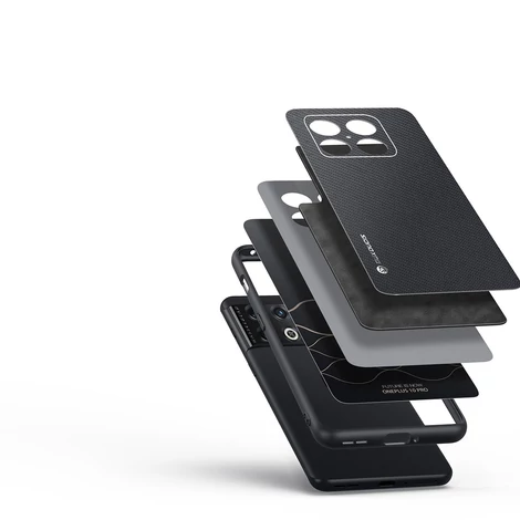 Dux Ducis Fino case cover covered with nylon material OnePlus 10 Pro black