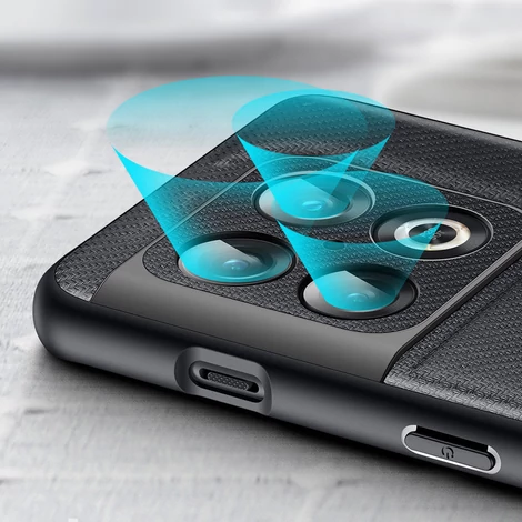 Dux Ducis Fino case cover covered with nylon material OnePlus 10 Pro black