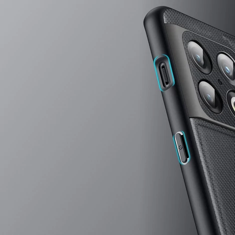 Dux Ducis Fino case cover covered with nylon material OnePlus 10 Pro black