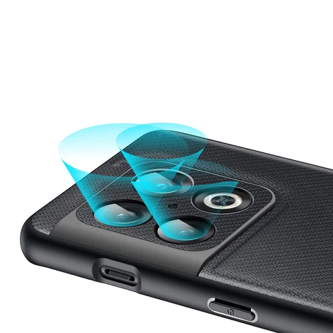 Dux Ducis Fino case cover covered with nylon material OnePlus 10 Pro black