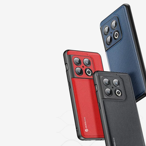 Dux Ducis Fino case cover covered with nylon material OnePlus 10 Pro black