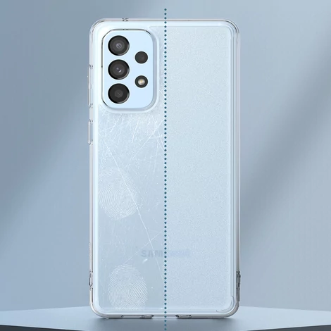 Ringke Fusion Matte tpu case with a translucent Samsung Galaxy A73 gel frame