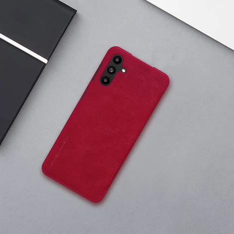 Nillkin Qin Leather Holster Case for Samsung Galaxy A13 5G red