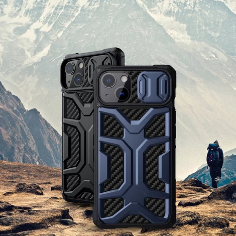 Nillkin Adventruer Case iPhone 13 case armored cover with camera cover blue