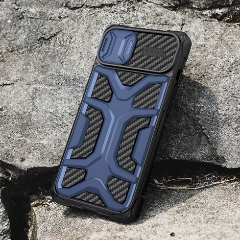 Nillkin Adventruer Case iPhone 13 case armored cover with camera cover blue