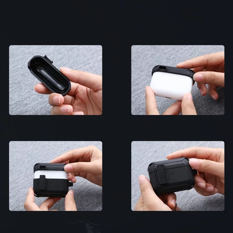 Nillkin Bounce Case for AirPods 3 Armored Headphone Cover Black
